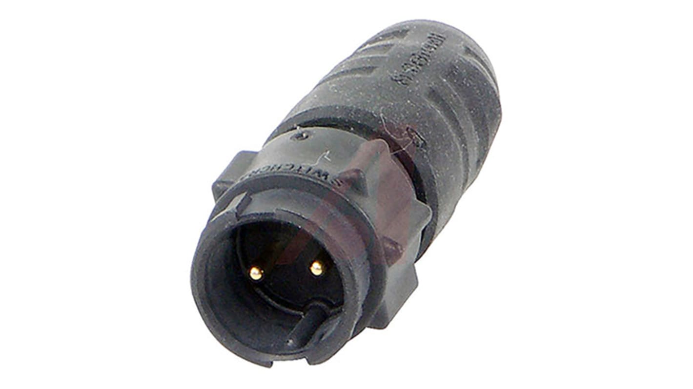 Switchcraft Circular Connector, 2 Contacts, Cable Mount, Plug, Male, IP68, IP69K, EN3 Series