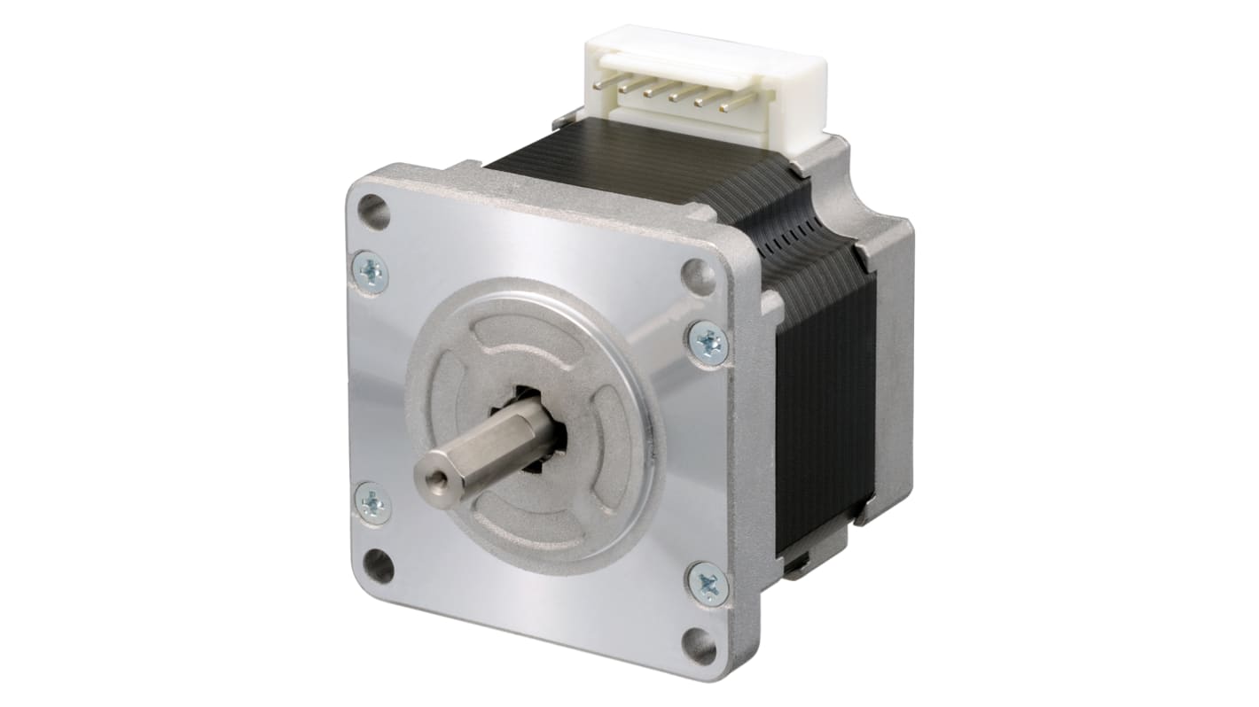 Sanyo Denki 103H7 Series Hybrid, Single Shaft Stepper Motor, 2.1Nm Torque, 24 V, 1.8°, 60 x 60mm Frame, 8mm Shaft