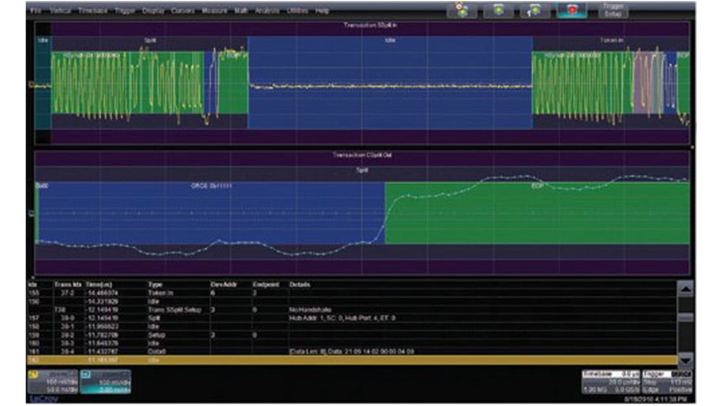 Teledyne LeCroy USB 2.0 Bus Trigger & Decode Oscilloscope Software for Use with HDO4000 Series, Version 2.0