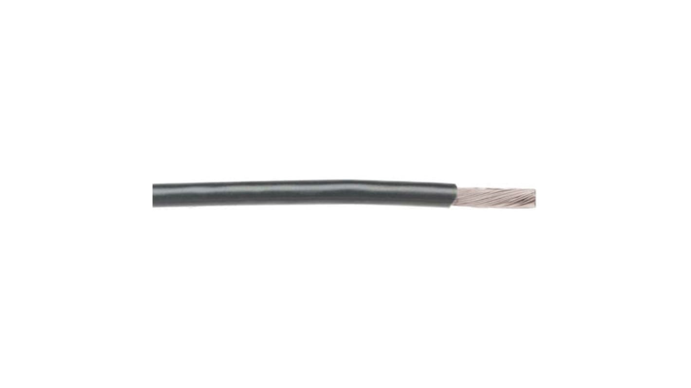 Alpha Wire Einzeladerleitung 0,15 mm², 26 AWG 30.5m Grau PTFE isoliert Ø 0.79mm 19/38 Litzen MIL-W-16878