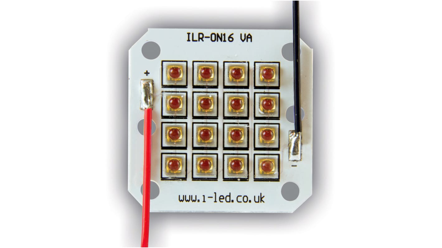 ILS ILR-OW16-FRED-SC211-WIR200., OSLON 150 16+ PowerStar LED Array, 16 Red LED