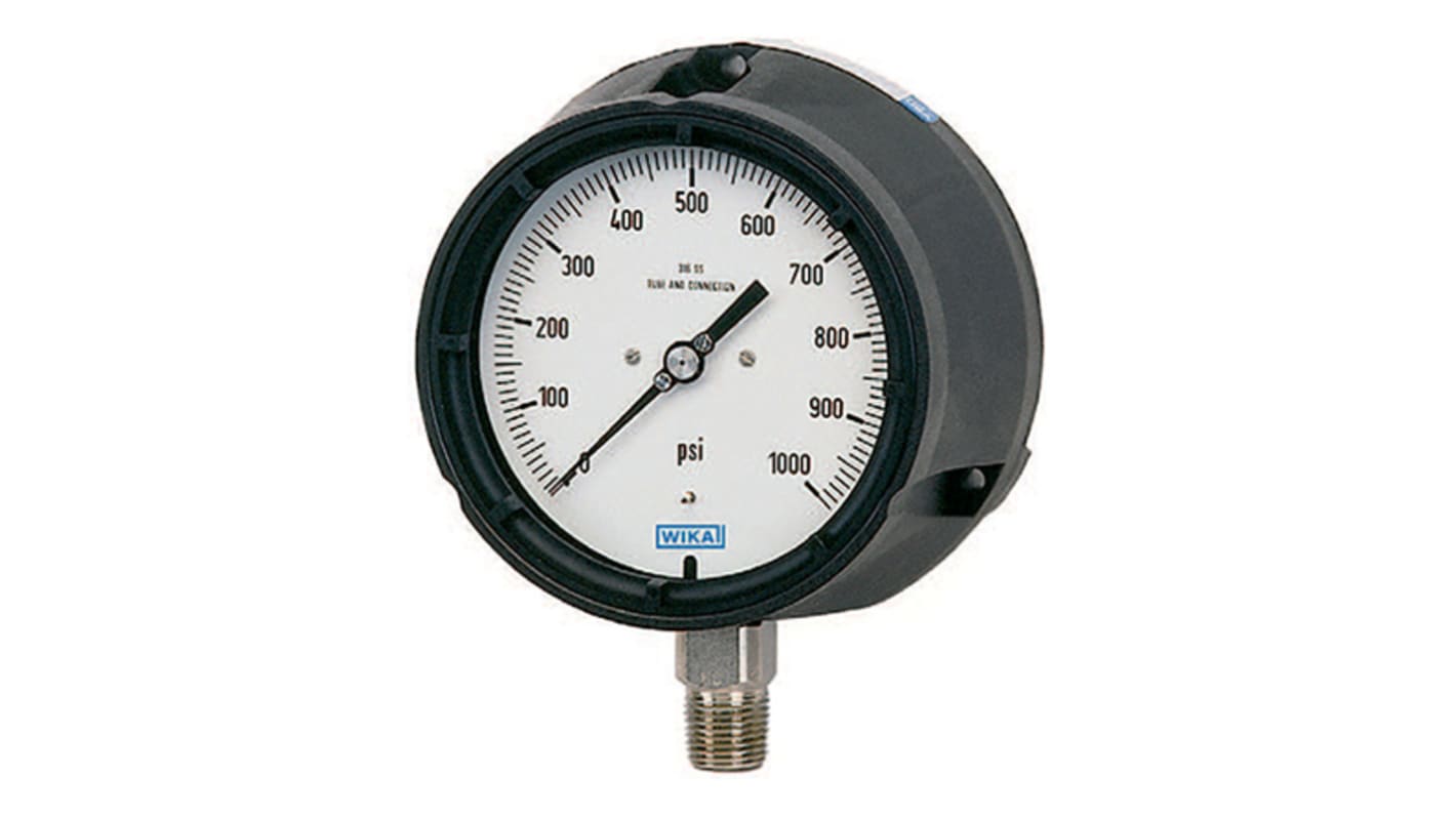 WIKA Pressure Gauge 60psi, 9834826