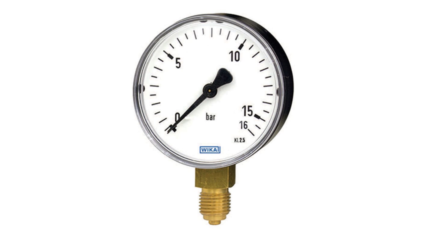 WIKA Pressure Gauge 15psi, 8735999, RS Calibration