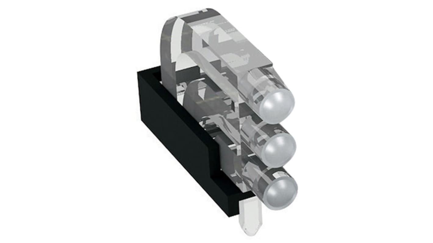 1296.2013 MENTOR, PCB Mounted 3-Way Right Angle LED Light Pipe, Tri ...