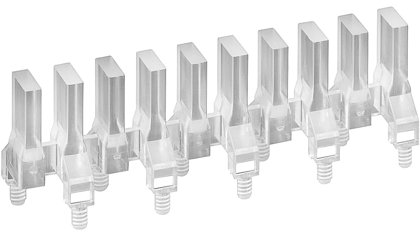 1274.1010 MENTOR, PCB Mounted 10-Way LED Light Pipe, Clear Rectangle Lens