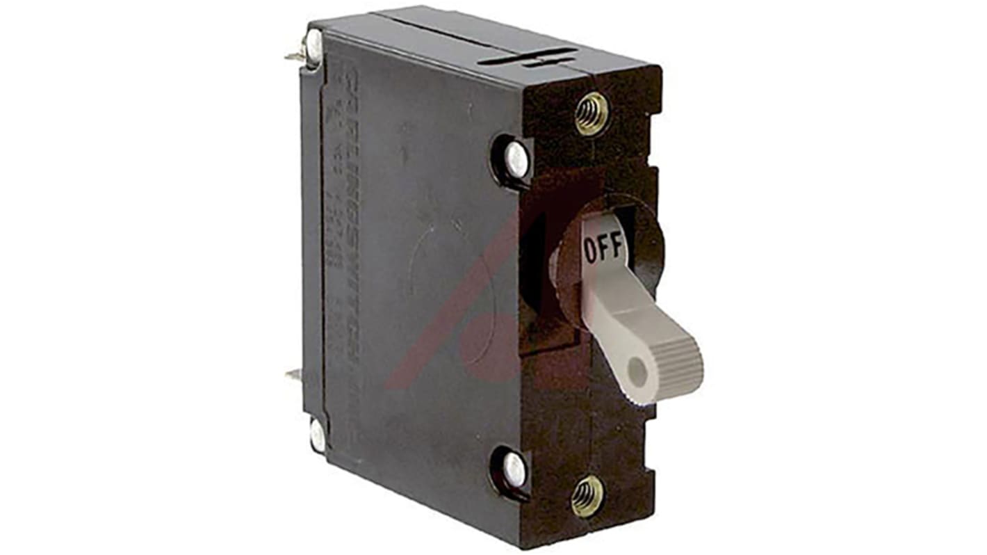 Carling Technologies Thermal Magnetic Circuit Breaker - A Single Pole Panel Mount, 50A Current Rating