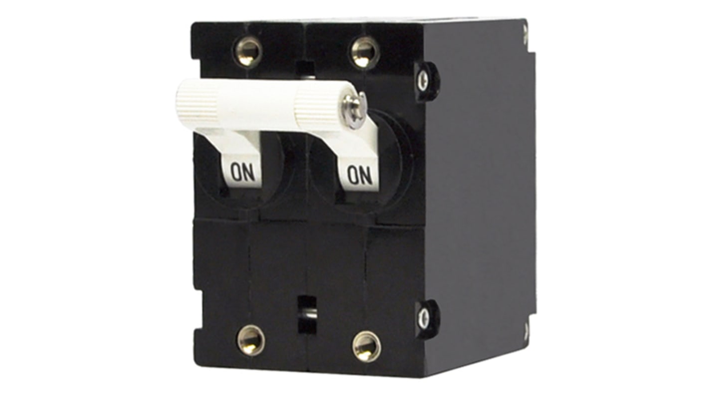 Carling Technologies Thermal Magnetic Circuit Breaker - A 2 Pole Panel Mount, 30A Current Rating