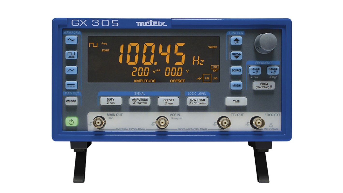 Générateur de fonctions, Metrix, GX305, 5MHz, calibration Etalonné RS