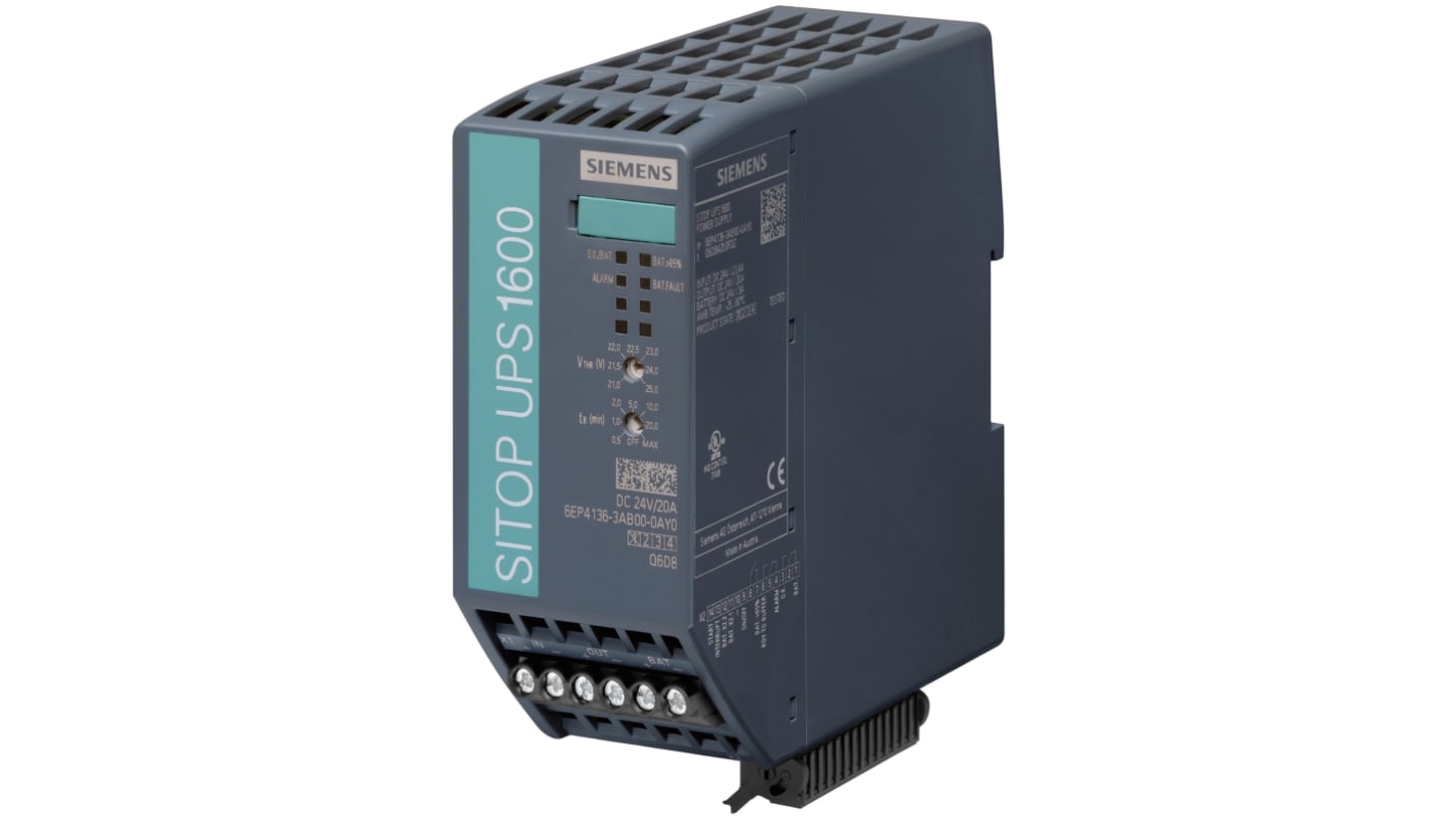 Siemens DIN-Schienen USV Stromversorgung 480W, 24V dc