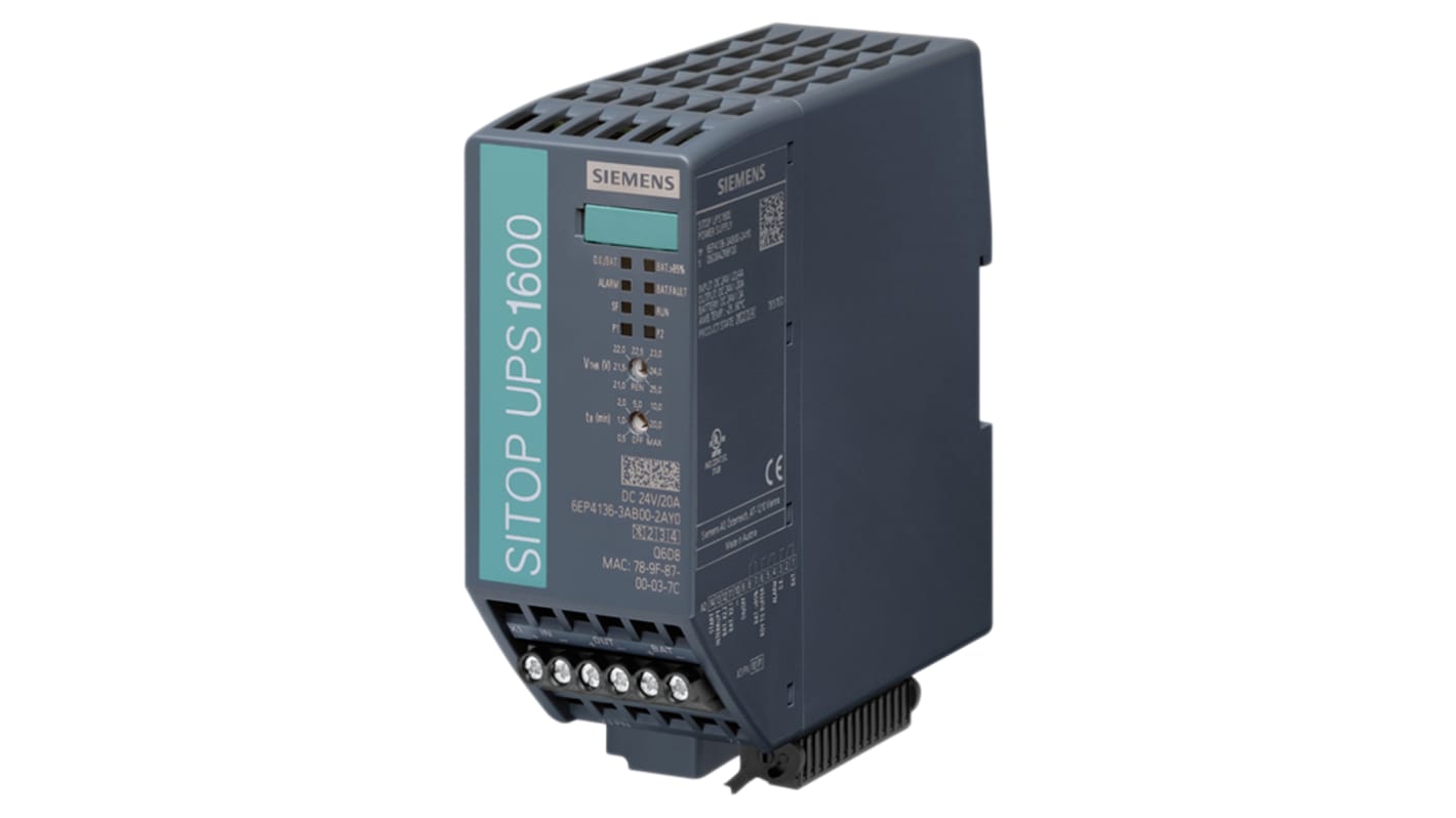 Siemens DIN-Schienen USV Stromversorgung 480W, 24V dc