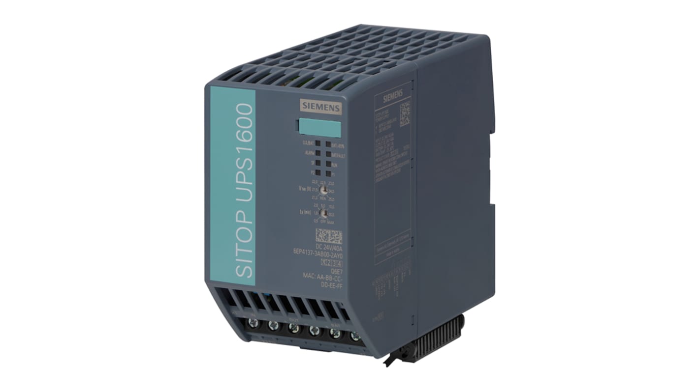 Gruppo di continuità Siemens, ingresso 24V cc, uscita 24V cc, 960W, Montaggio su guida DIN