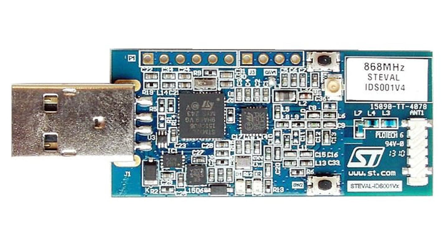 STMicroelectronics SPIRIT1 STM32L RF Transceiver USB Stick 868MHz STEVAL-IDS001V4