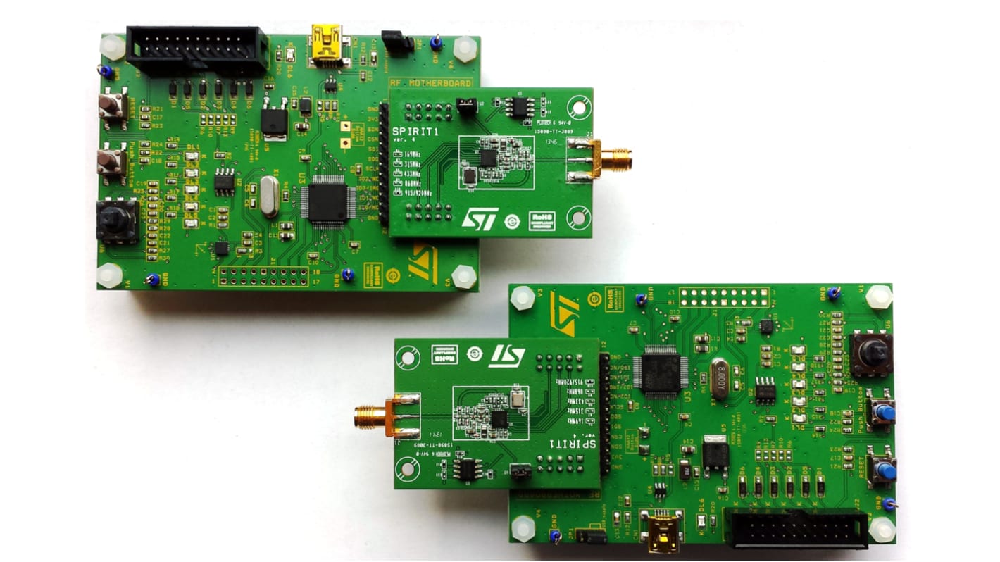 Kit de desarrollo Transceptor RF STMicroelectronics STEVAL-IKR002V5, frecuencia 915MHZ