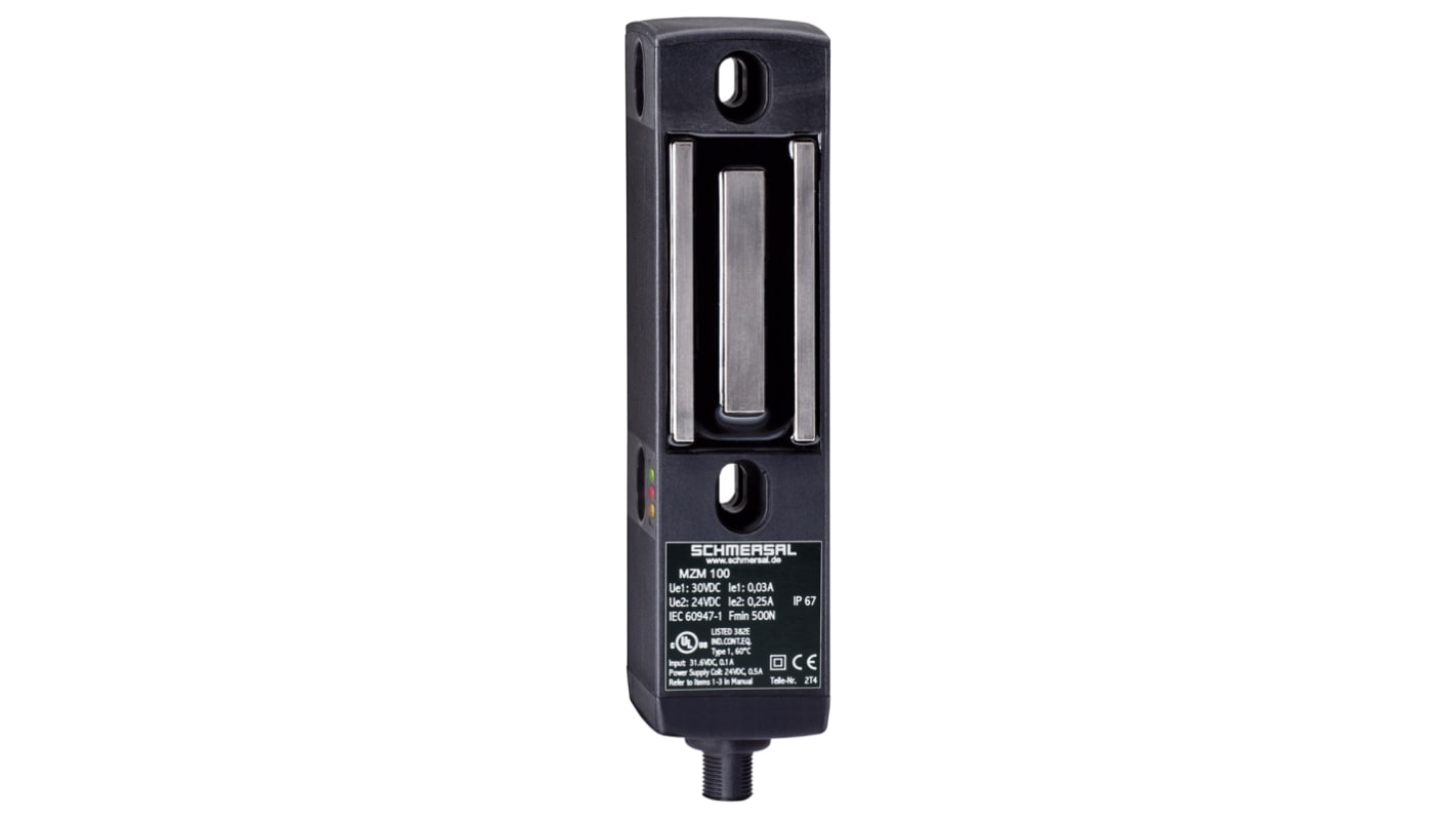 Interruptor de bloqueo por solenoide Schmersal MZM 100, 24V dc, Alimentar para bloquear, IP65, IP67