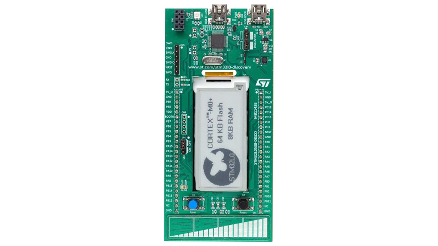 Kit de desarrollo Discovery de STMicroelectronics, con núcleo ARM Cortex M0+