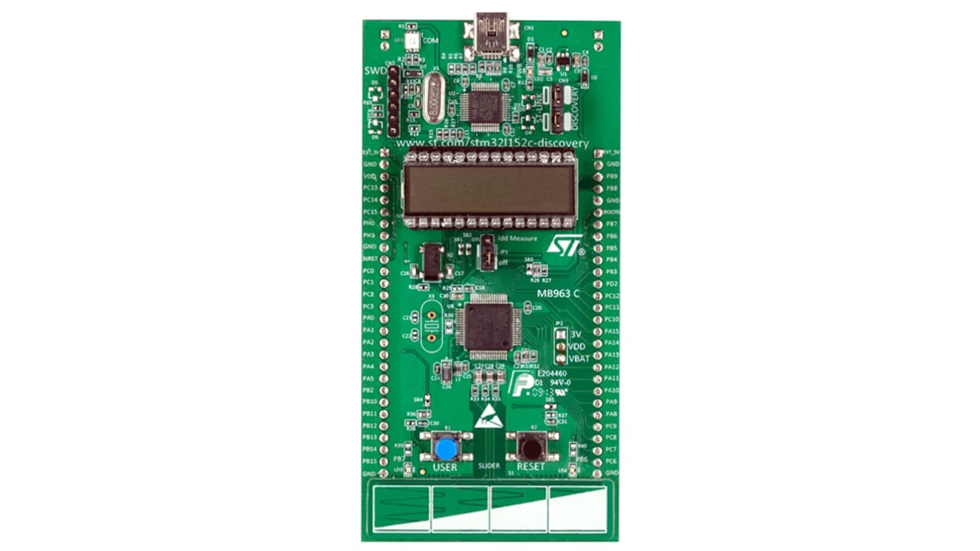 Kit de desarrollo Discovery de STMicroelectronics, con núcleo ARM Cortex M3