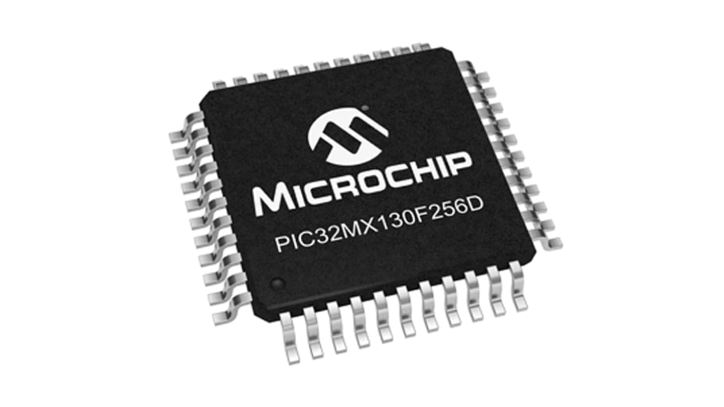 Microchip マイコン, 44-Pin TQFP PIC32MX130F256D-I/PT