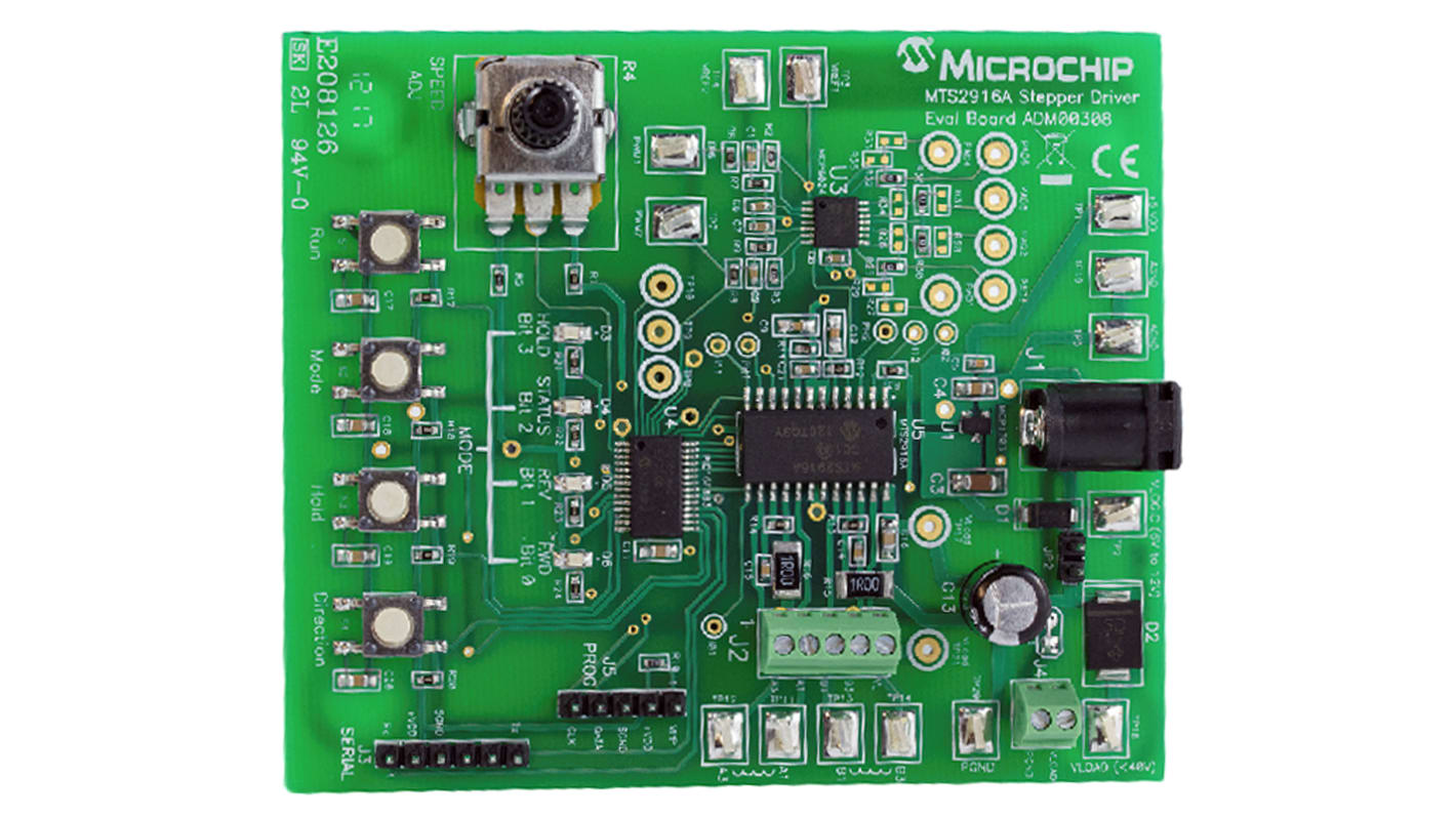 Vyhodnocovací deska, Stepper Driver Evaluation Board, Budič motoru, Microchip