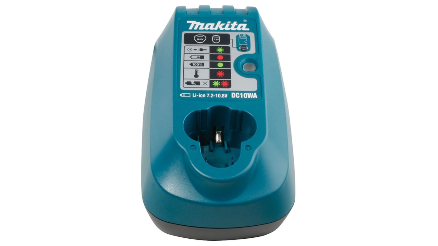 Chargeur d'outillage électrique Makita DC10WA 7.2 V, 10.8 V Li-Ion Type C - Prise européenne