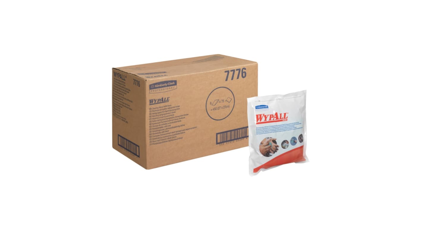 7776 Kimberly Clark WypAll Wet MultiPurpose Wipes, Refill of 450 RS