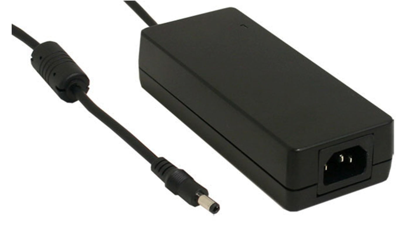 MEAN WELL 80W Power Brick AC/DC Adapter 12V dc Output, 6.7A Output