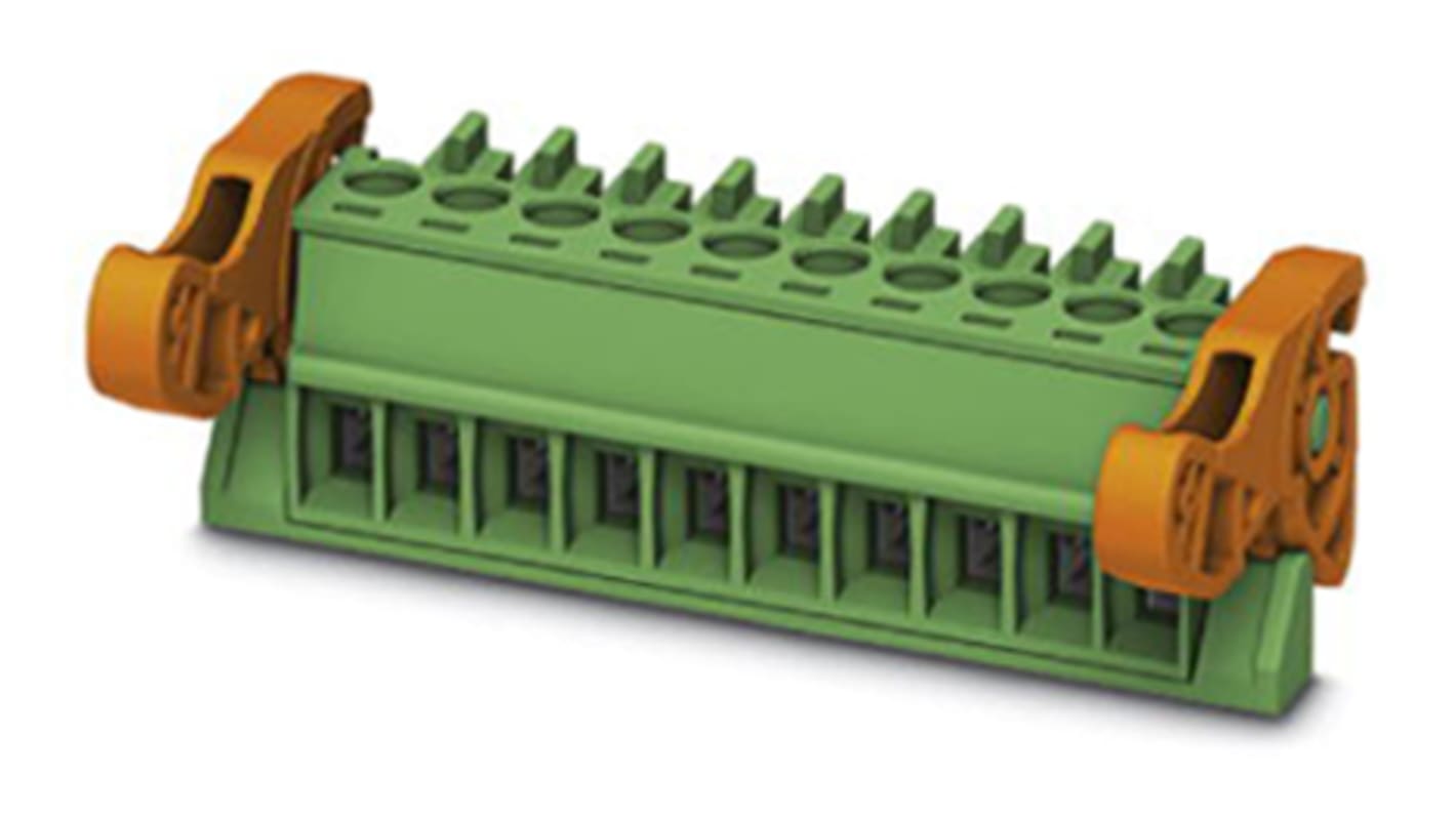 Phoenix Contact 3.5mm Pitch 7 Way Pluggable Terminal Block, Plug, Cable Mount, Screw Termination