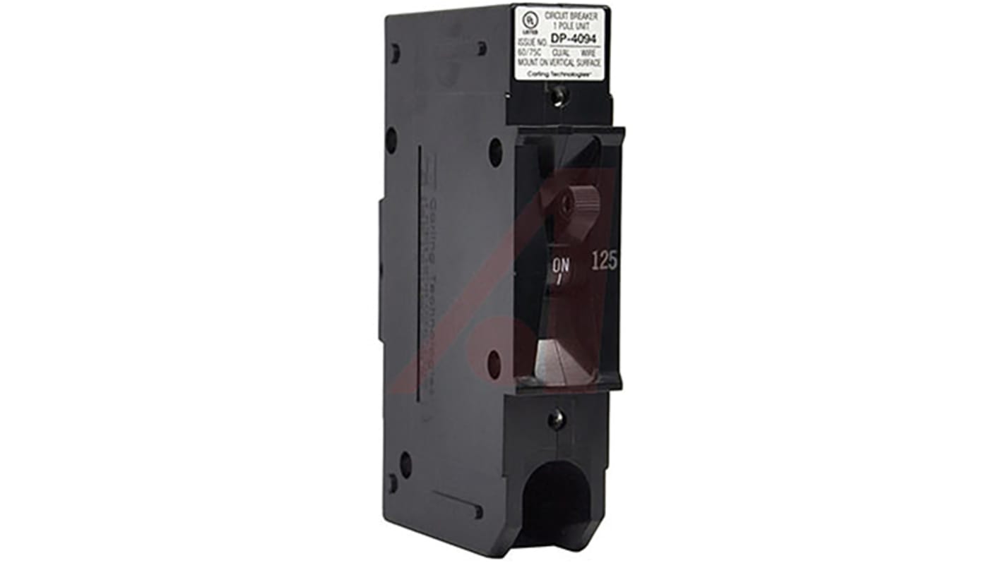 Carling Technologies Thermal Circuit Breaker - E Single Pole 600V Voltage Rating Panel Mount, 5A Current Rating