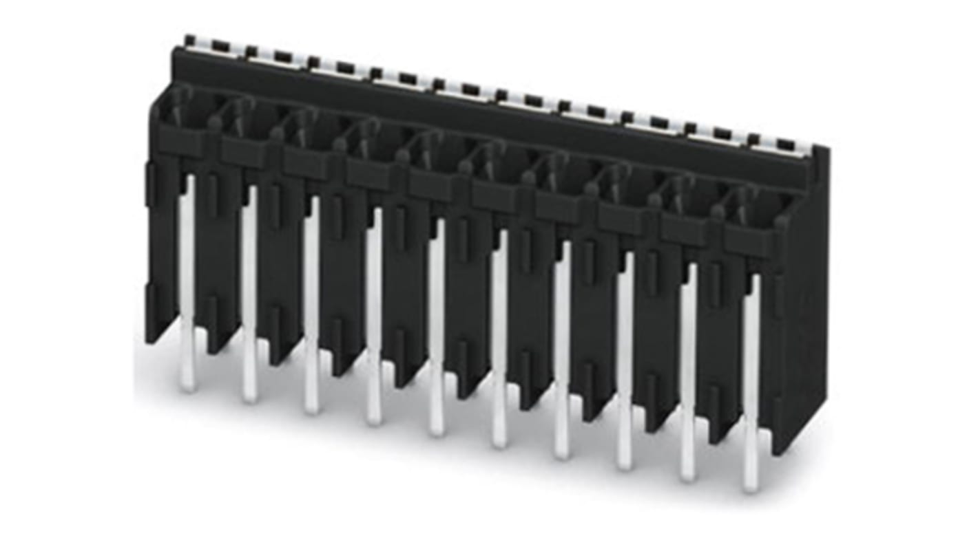 Phoenix Contact SPT-THR 1.5/ 9-V-3.5 P26 Series PCB Terminal Block, 3.5mm Pitch, Through Hole Mount, Spring Cage