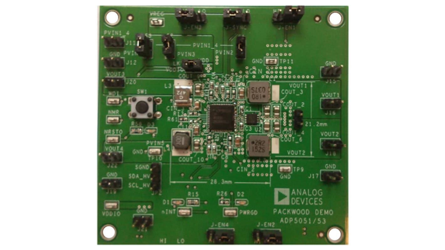 Analog Devices ADP5051 Evaluierungsplatine Stromüberwachungseinheit (PMU)