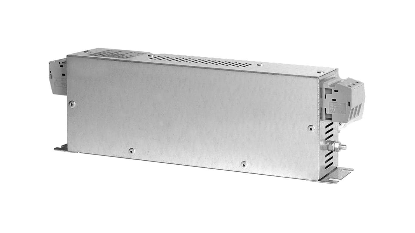 Filtr EMI, řada: Corcom BCF, 480/277 V AC, 50/60Hz, Montáž na přírubu, Závitový čep, 55A, 30 mA, TE Connectivity