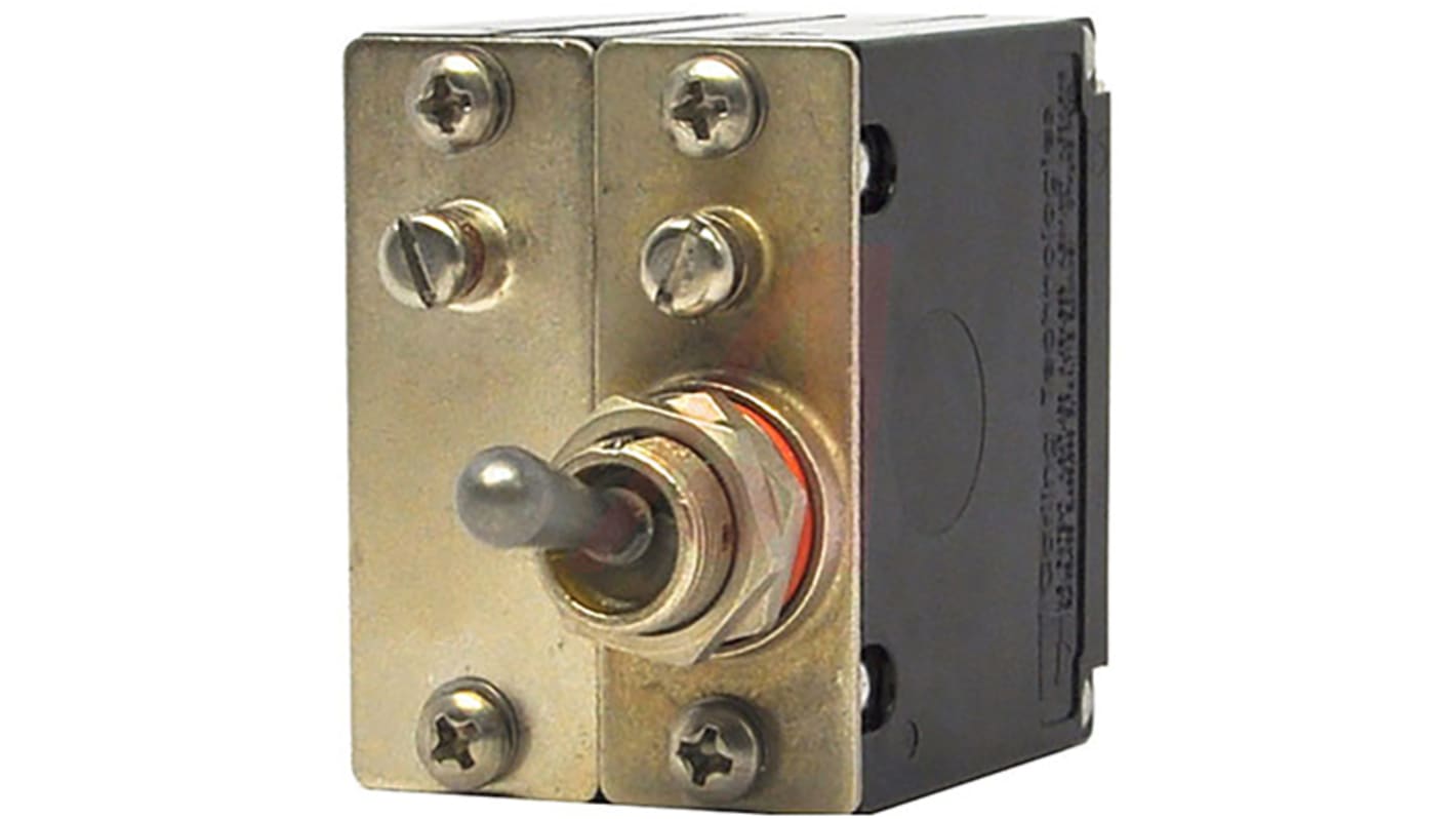 Carling Technologies Thermal Magnetic Circuit Breaker - A 2 Pole Panel Mount, 10A Current Rating