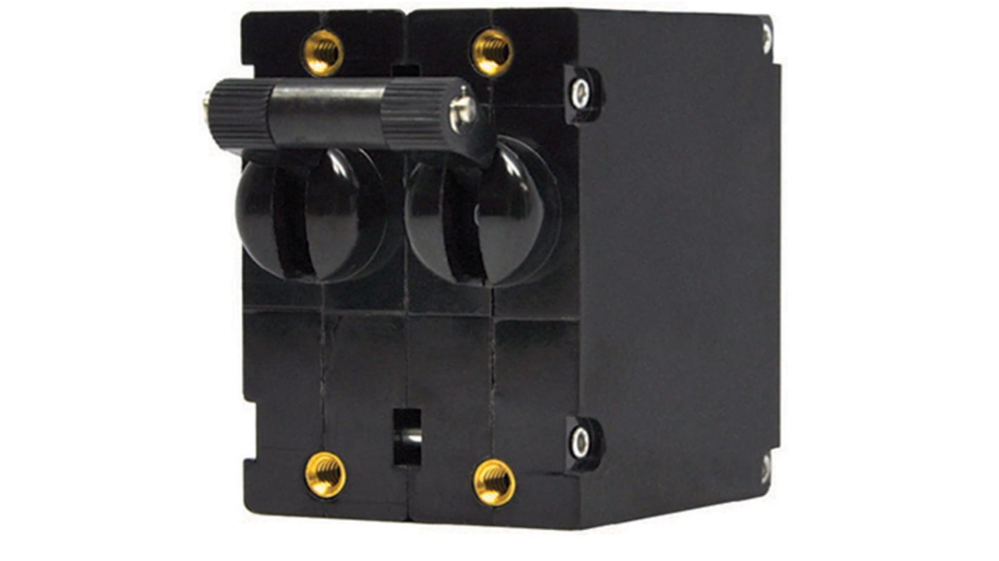 Carling Technologies Thermal Magnetic Circuit Breaker - B 2 Pole Panel Mount, 5A Current Rating