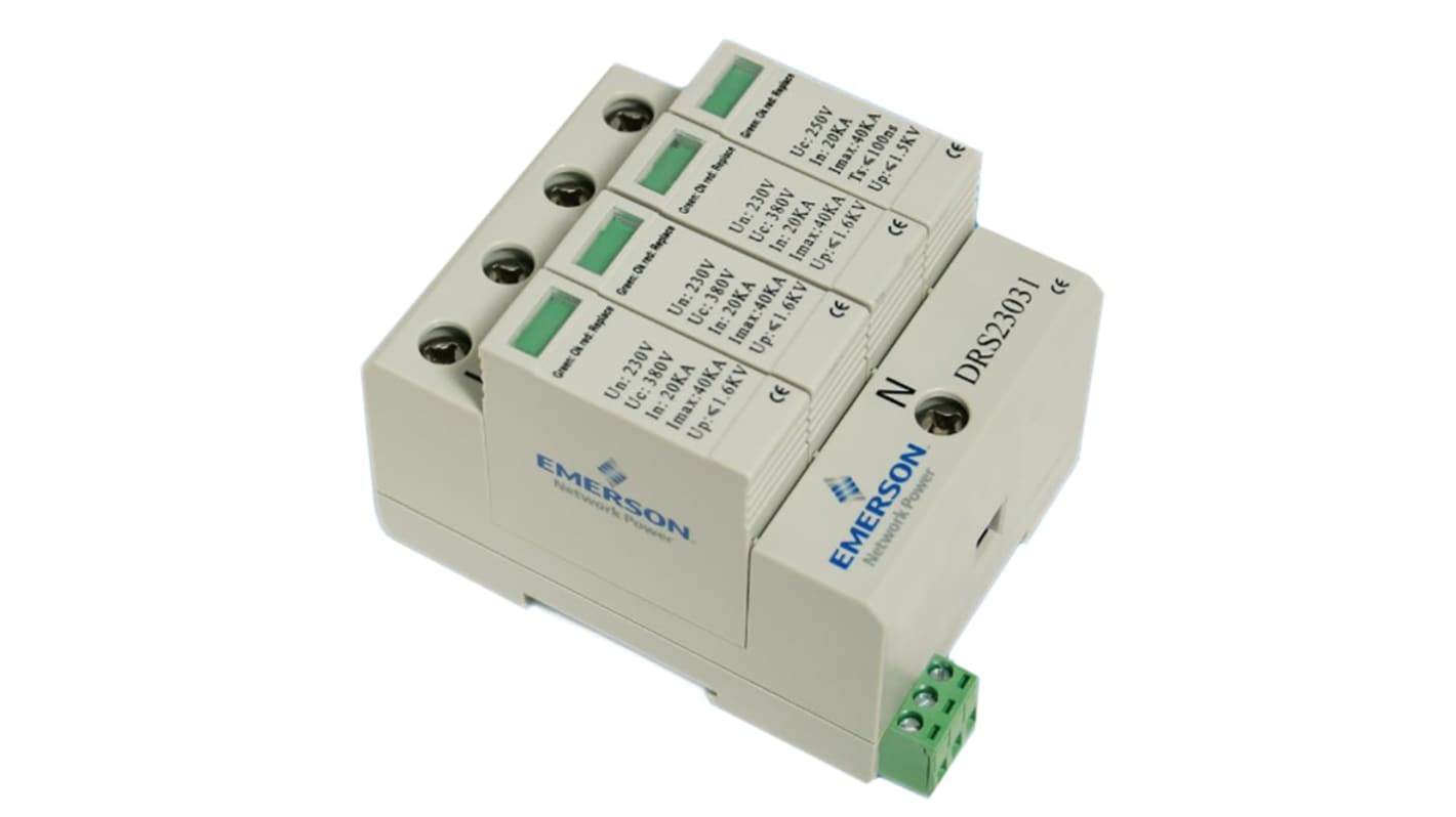 Emerson Appleton, DRS Surge Protector 1000 V Maximum Voltage Rating 40kA Maximum Surge Current 1 Phase