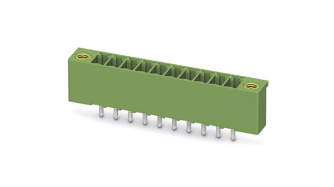 Conector macho para PCB Phoenix Contact serie MCV 1.5/19-GF-3.81-LR de 19 vías, paso 3.81mm, para soldar