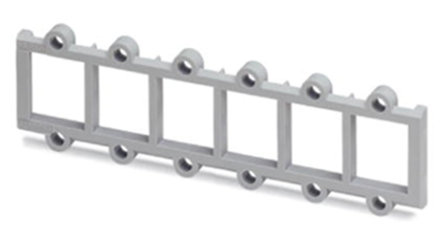 Phoenix Contact, VS-08-A-RJ45/LP-6-IP 20 Panel Mounting Frame for use with RJ45 PCB Connectors