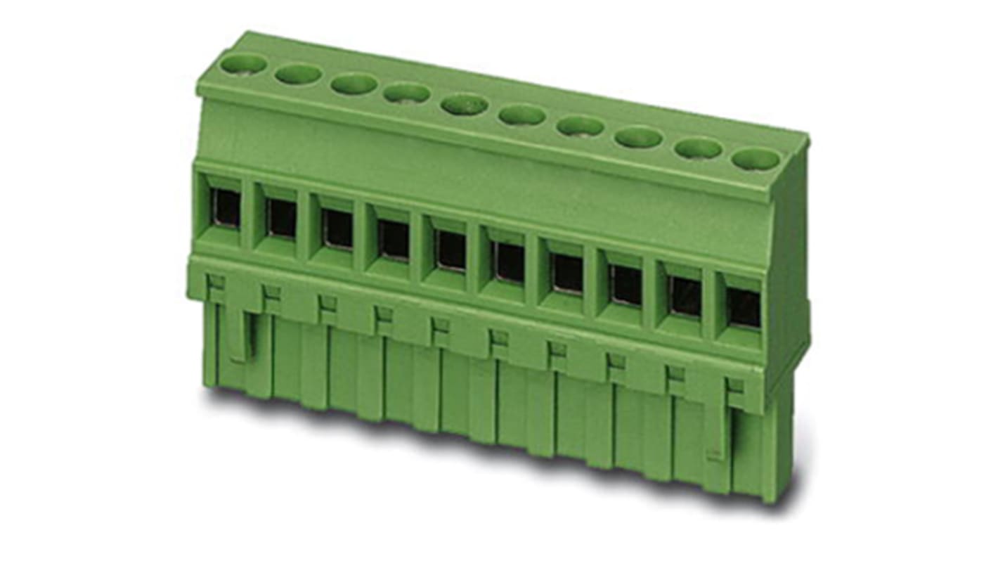 Phoenix Contact MVSTBR 2.5/13-ST-5.08 Series PCB Terminal Block, 13-Contact, 5.08mm Pitch, Screw Termination