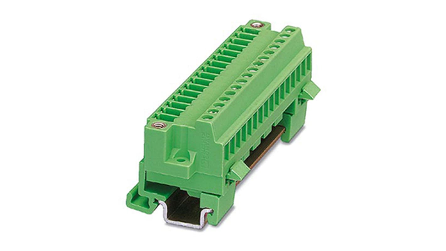 Phoenix Contact MCVK 1.5/ 3-GF-3.81 Series DIN Rail Terminal Block, Screw Termination