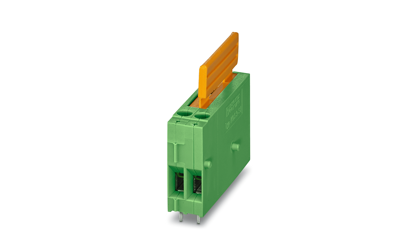 Phoenix Contact KDS 3-SI Series PCB Terminal Block, 1-Contact, 5.08mm Pitch, Through Hole Mount, Screw Termination