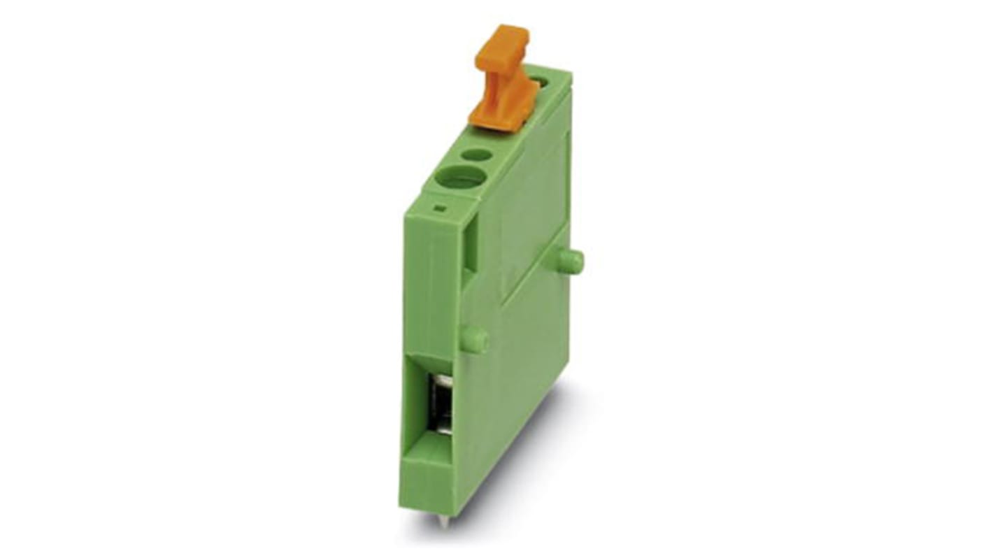 Phoenix Contact KDS 3-PMT Series PCB Terminal Block, 1-Contact, 5.08mm Pitch, Through Hole Mount, Screw Termination