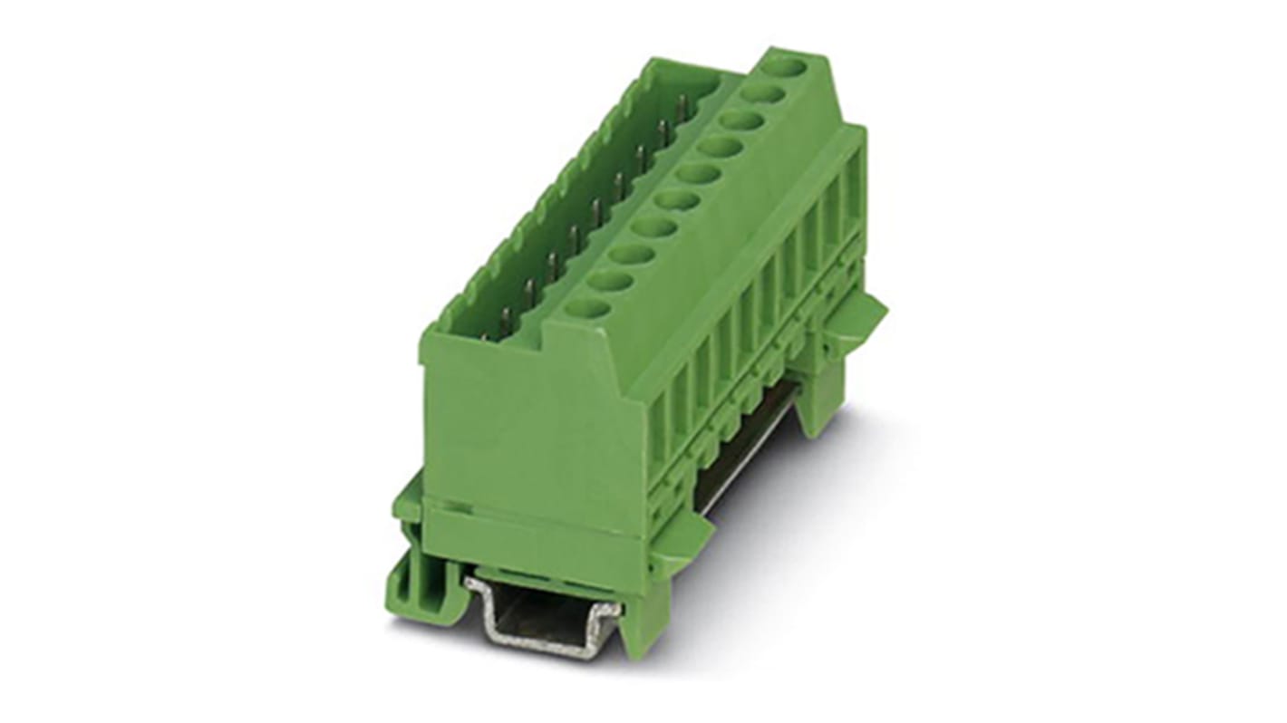 Phoenix Contact MSTBVK 2.5/ 3-G-5.08 Series DIN Rail Terminal Block, Screw Termination