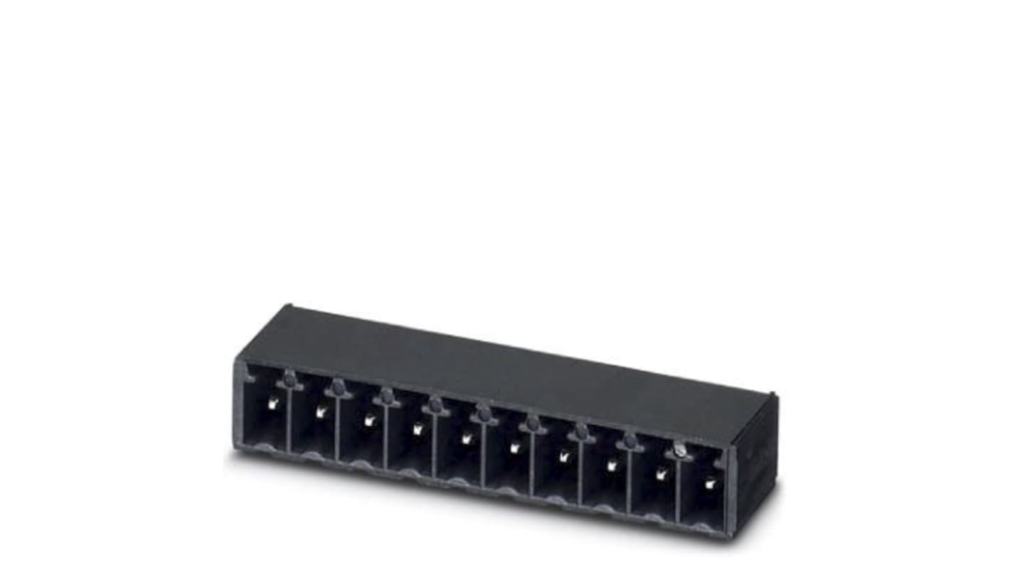 Phoenix Contact 3.5mm Pitch 10 Way Right Angle Pluggable Terminal Block, Header, Through Hole, Solder Termination