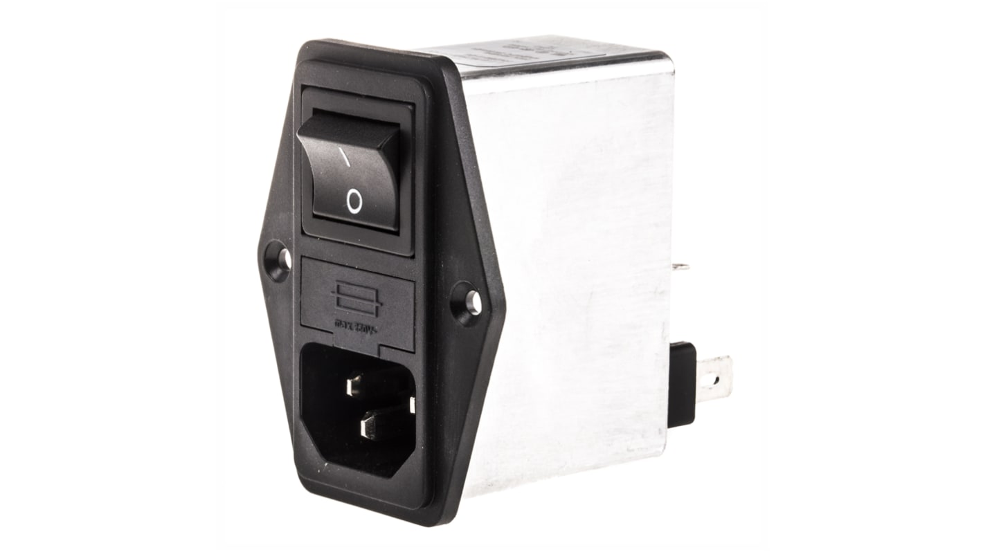 Entrée Secteur Filtrée Et Fusible 250V/1A CEI – Swiss Made, Timonta, Pour équipements Industriels Et Test