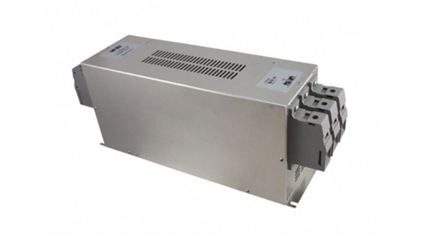 Schaffner FN3258 EMV-Filter, 480/277 V-AC, 180A, Gehäusemontage 58.3W, Anschlussblock, 3-phasig 33 mA / 0 → 60Hz