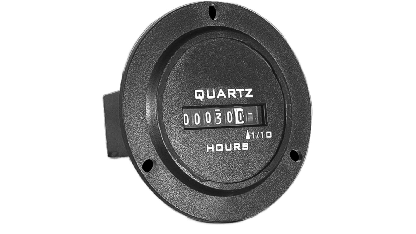 Trumeter 722 Hour Meter Counter, 6 Digit, 50Hz, 90 → 264 V ac