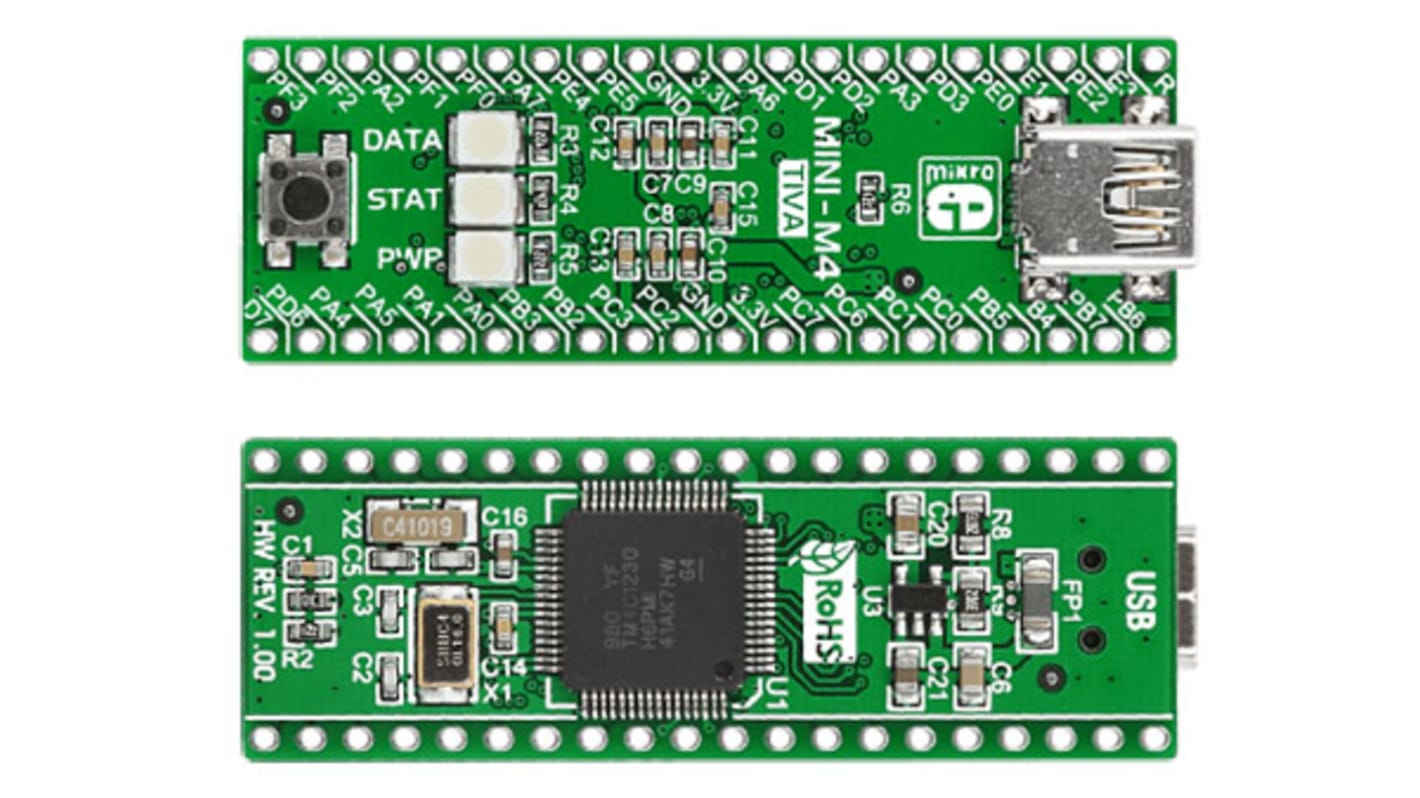 Vyhodnocovací deska, TM4C123GH6PM, TM4C123, Vývojová deska MINI-M4, MCU, ARM, ARM MINI M4, Vývojová deska