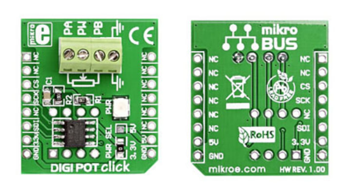 Placa complementaria MikroElektronika DIGIPOT click - MIKROE-923