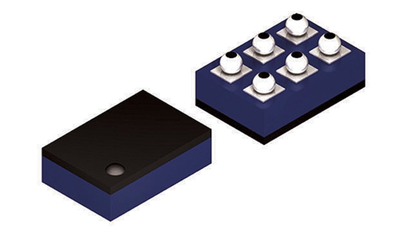 onsemi Digital Temperature Sensor, Digital Output, Surface Mount, Serial-I2C, SMBus, ±3°C, 6 Pins