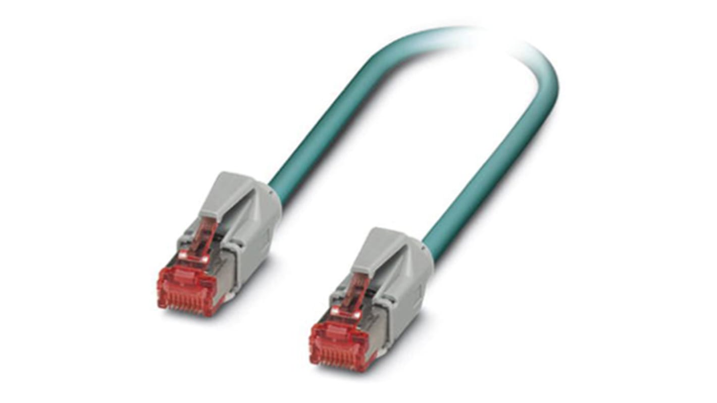 Phoenix Contact VS-IP20-IP20-93E/1.5 Ethernetkabel Cat.5e, 1.5m, Schwarz Patchkabel, A RJ45 Stecker, B RJ45, Aussen ø