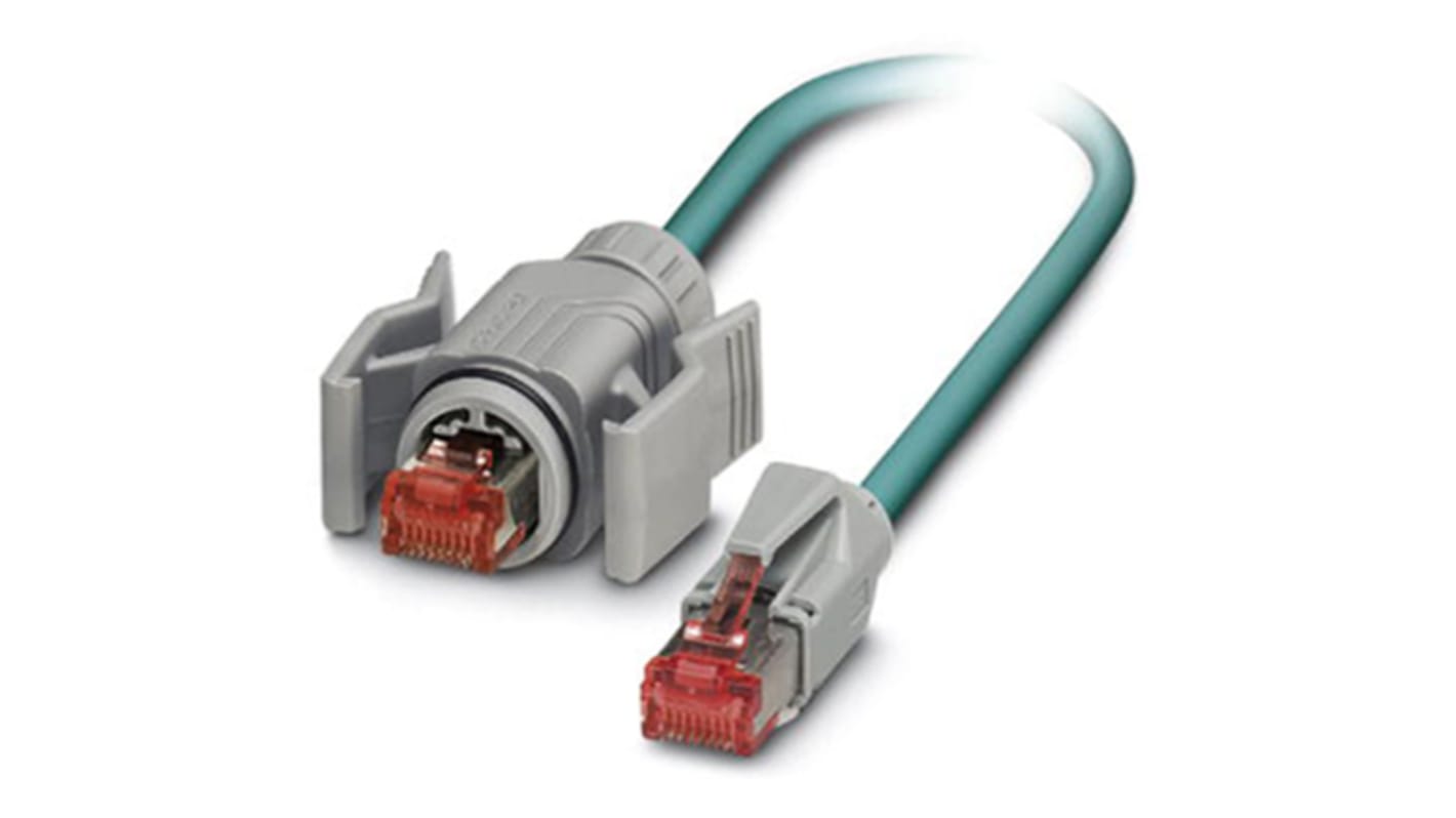 Phoenix Contact Ethernet kábel, Cat5e, RJ45 - RJ45, 1.5m, Fekete, ≤100 V