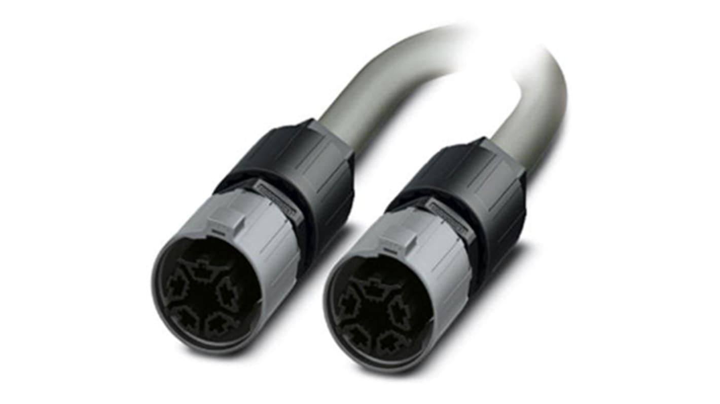 Phoenix Contact Straight Female 5 way Quickon to Straight Female Quickon Sensor Actuator Cable